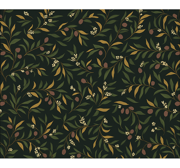 Tapet gift enkelt repetitivt blomstermønster - Tenstickers