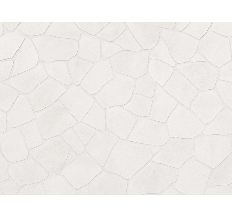 Tapet stue hvit steinvasket vegg - Tenstickers