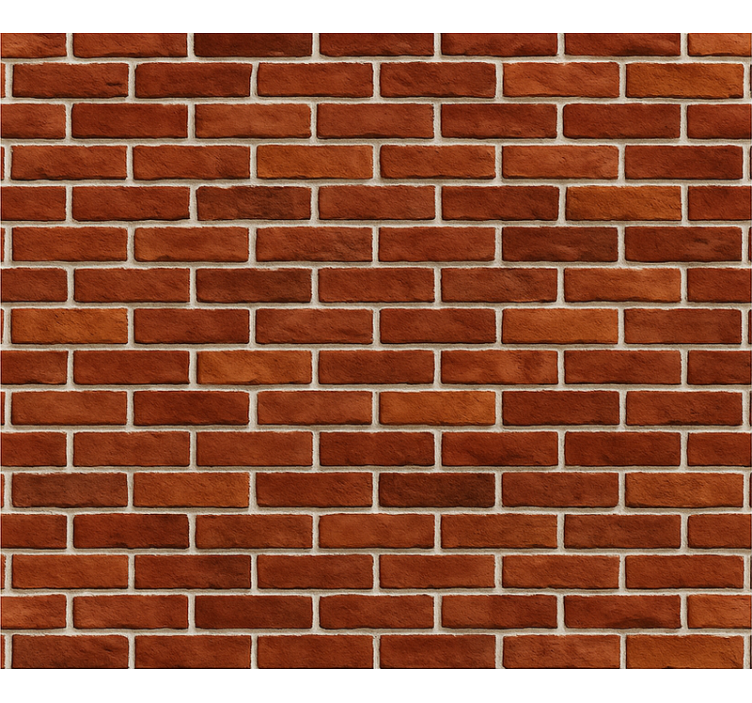 Tapet stue klassisk rød murstein tekstur - Tenstickers