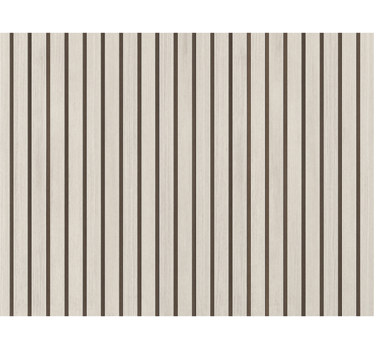 Tapet stue lys grått treverk design - Tenstickers