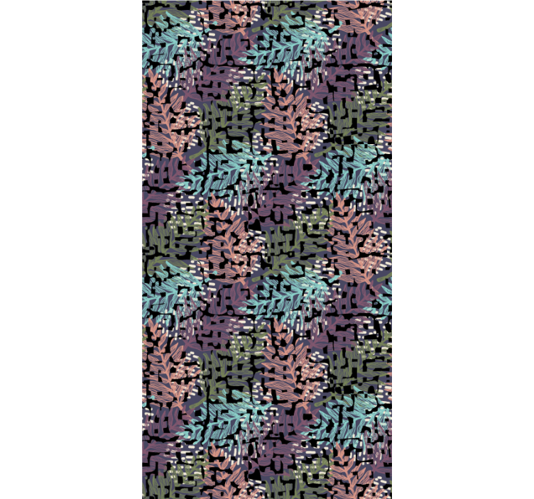 Tapet blomste fargerik original sprudlende flora - Tenstickers