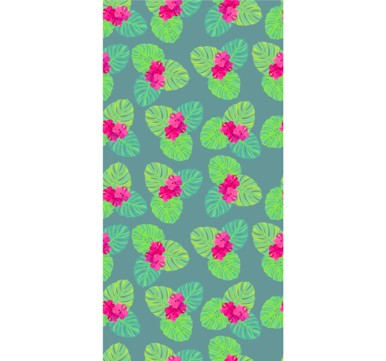 Tapet blomste magnolia blomst på vanndesign - Tenstickers