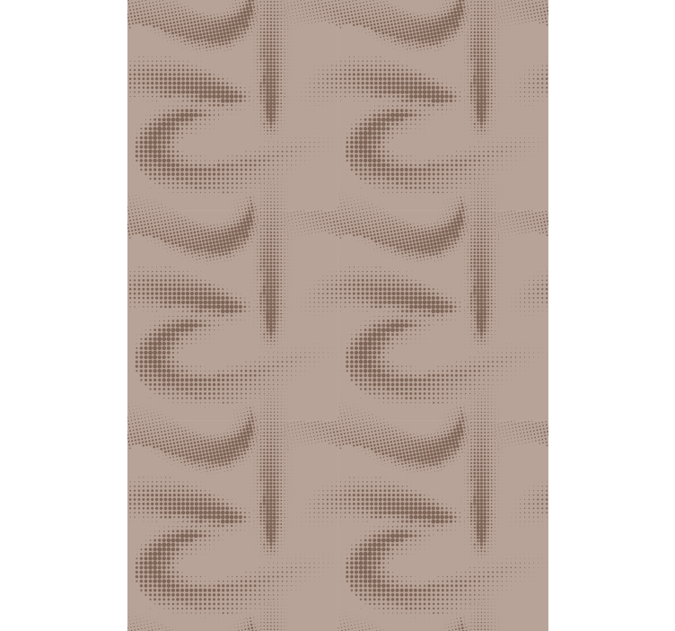 Brunt bølgete mønster tapet gift - Tenstickers