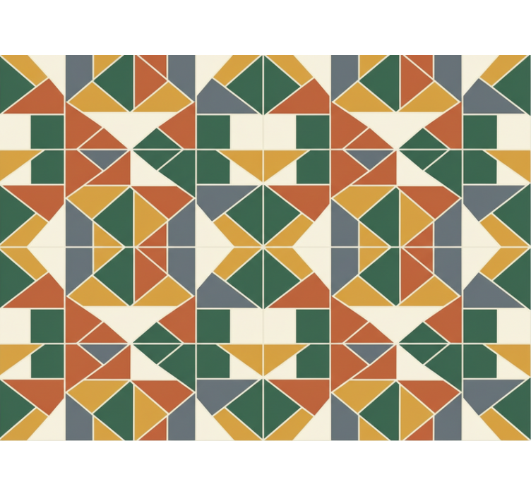 Tapet abstrakt geometrisk mønster (b0dvljgdvx) - Tenstickers