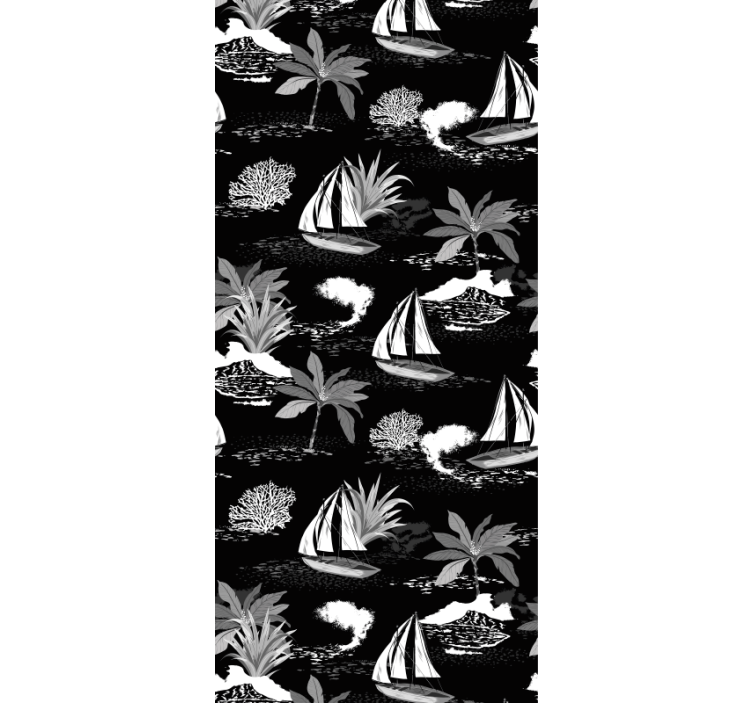 Mumin på sjøen svart barn tapet - Tenstickers