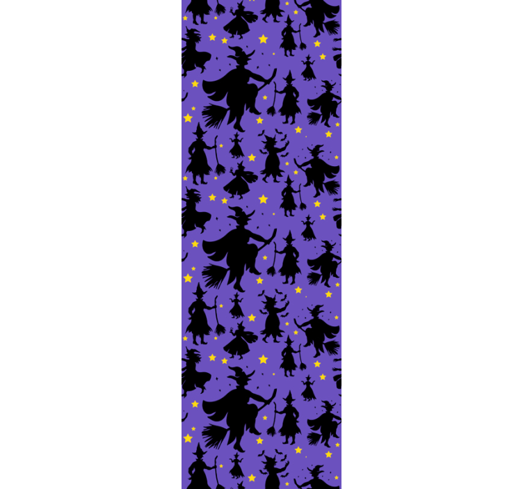 Heksesilhuetter Halloween tapet - Tenstickers