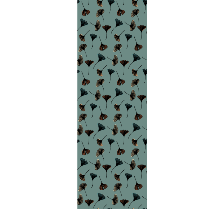 Ginkgo botanisk motiv tapet blomster - Tenstickers