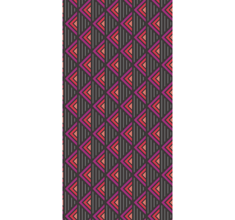 Trekantet rutenett tapet stue - Tenstickers