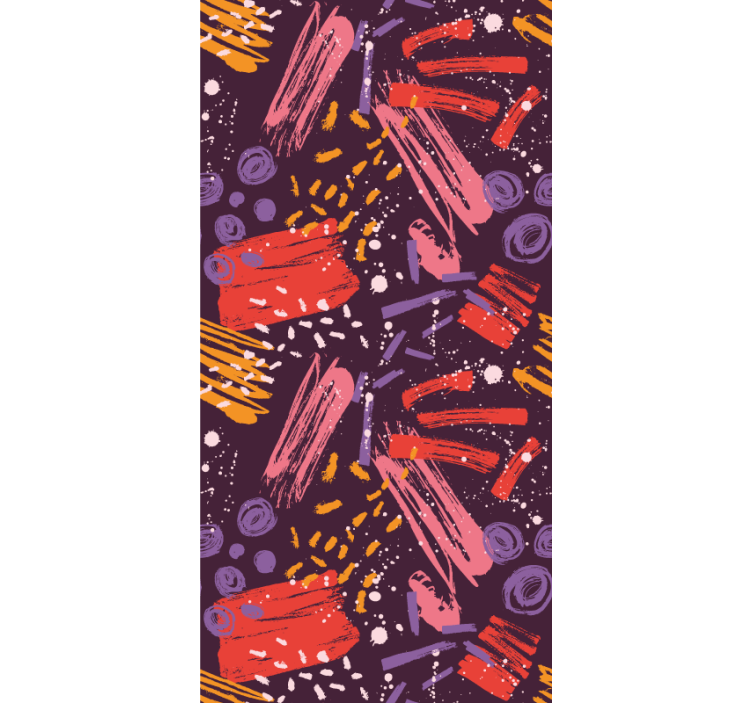 Uttrykksfulle penselstrøk tapet abstrakt - Tenstickers