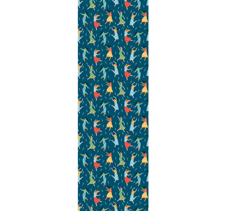 Fargerike dansere ungdoms soverommet tapet - Tenstickers