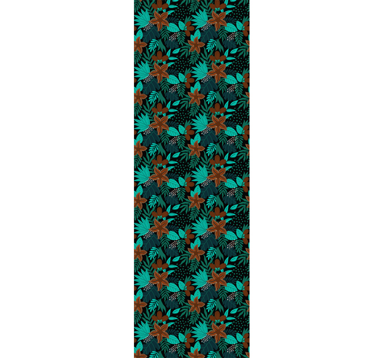 Tropisk bladmotiv tapet natur - Tenstickers