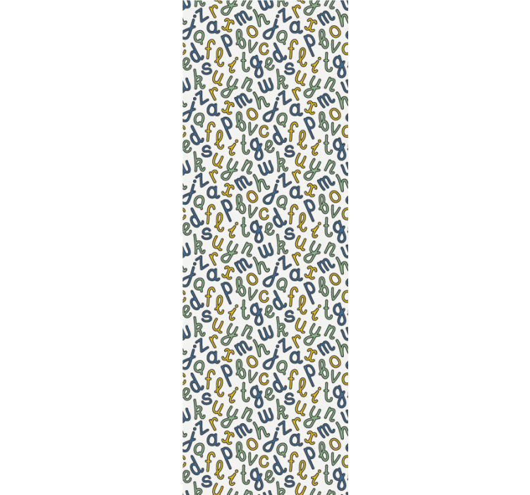 Alfabetblanding tapet bokstaver - Tenstickers