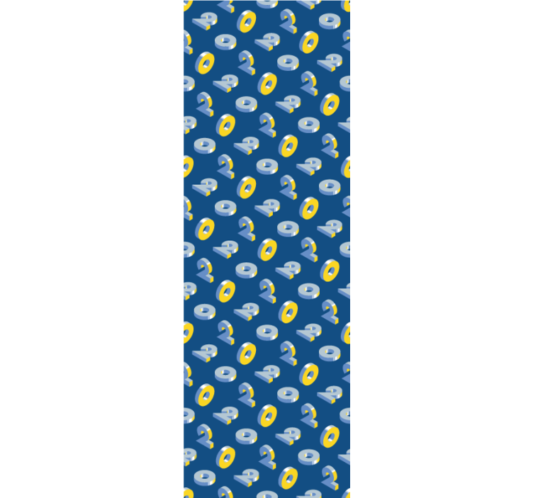 Geometrisk øyemønster tapet barn - Tenstickers