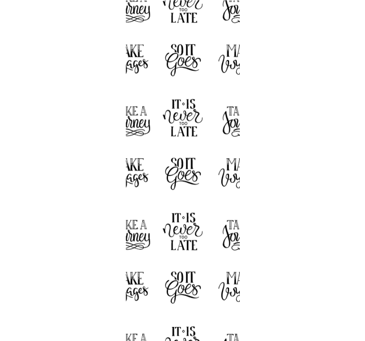 Motiverende sitater tapet bokstaver - Tenstickers