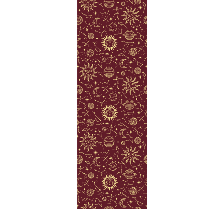 Rød stjerne mønster tapet - Tenstickers