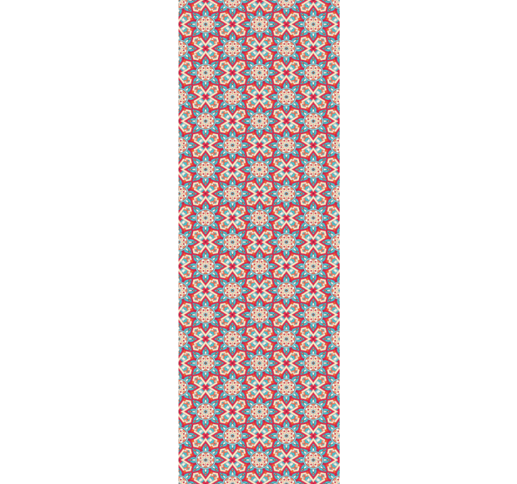 Sømløs mandala ornament blomstrende tapet - Tenstickers