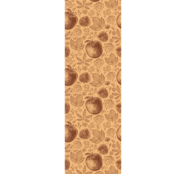 Høstlig bladmønster tapet natur - Tenstickers