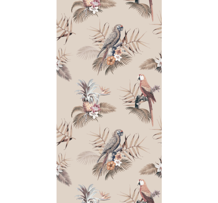 Tropisk papegøye eleganse papegøye tapet - Tenstickers