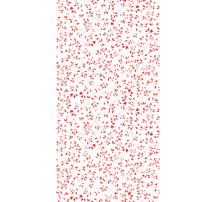Rødt blad på hvit bakgrunn tre tapet - Tenstickers