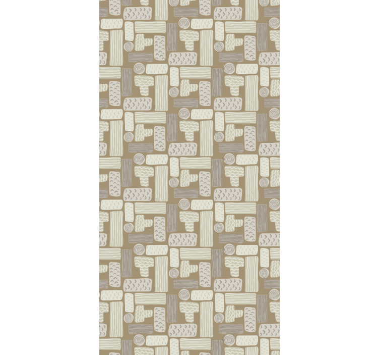 Geometrisk marmor tapet marmor - Tenstickers