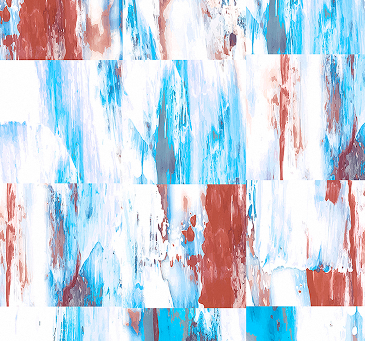 Fargerike strømmer abstrakt tapet - Tenstickers