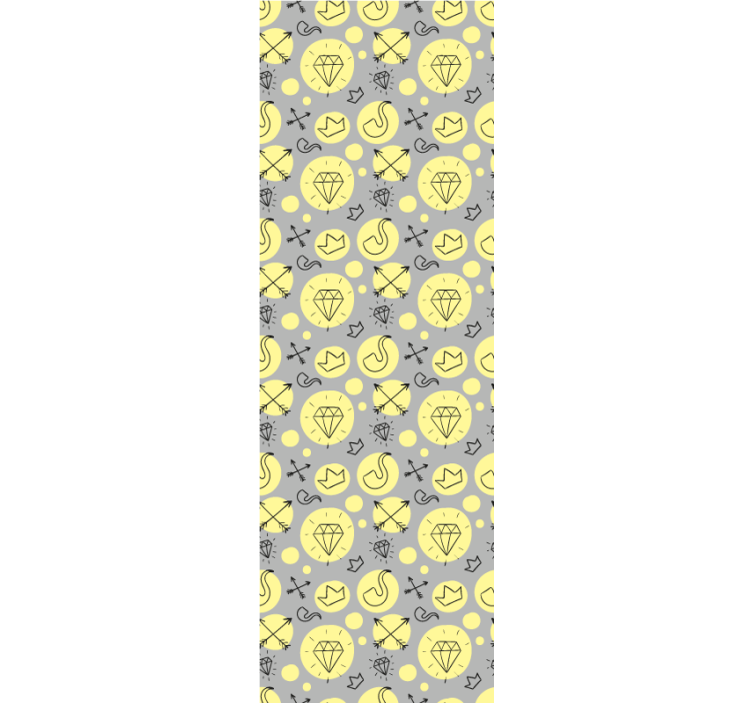 Graffitidiamanter og kroner tapet kunst - Tenstickers