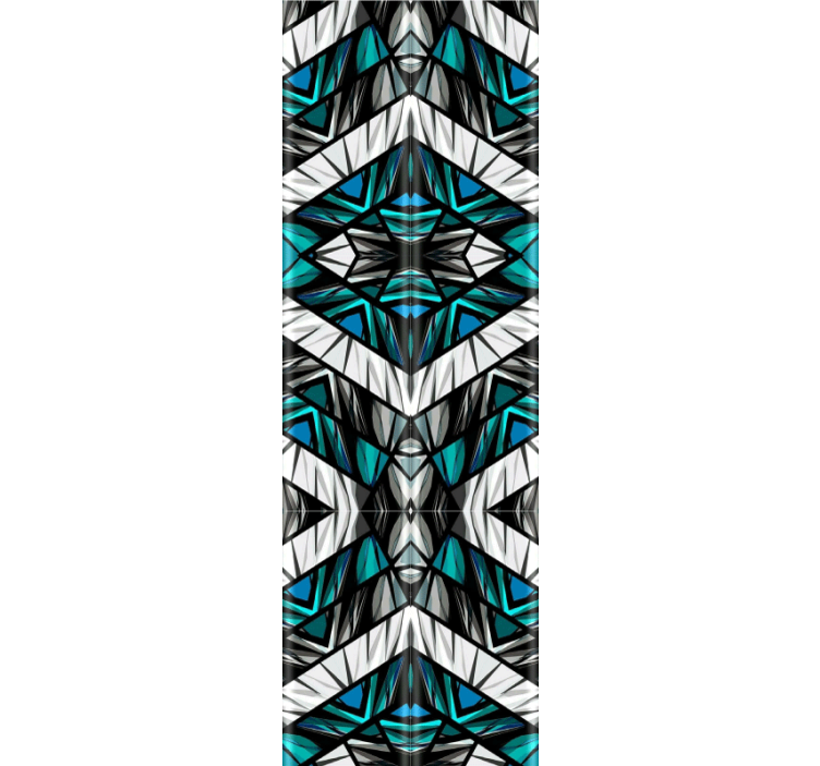 Kaleidoskopisk symmetri tapet geometriske former - Tenstickers