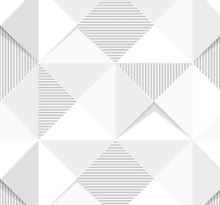 3d hvite firkanter hjemmekontor tapet - Tenstickers