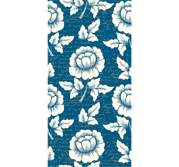 Elegant blomstermanus tapet blomste - Tenstickers