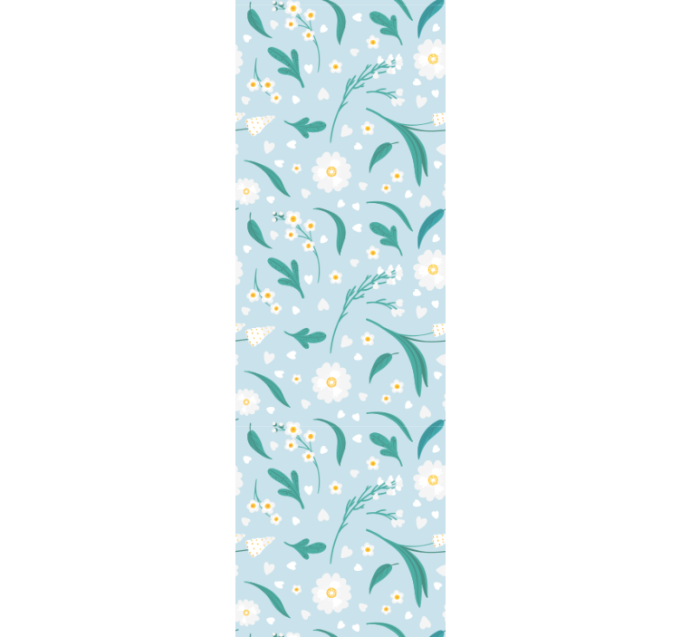 Tusenfryd blomster fallende tapet blomster - Tenstickers