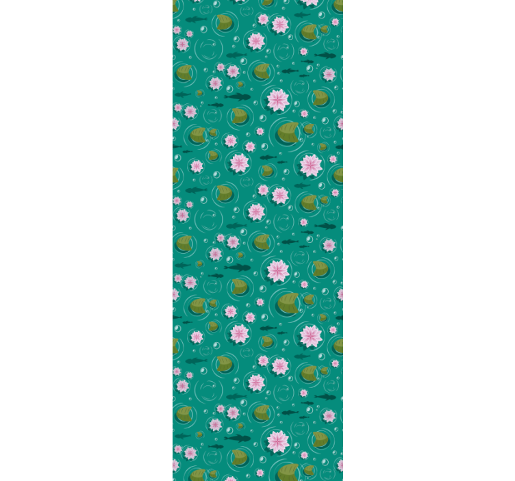 Akvatiske blomster tapet natur - Tenstickers