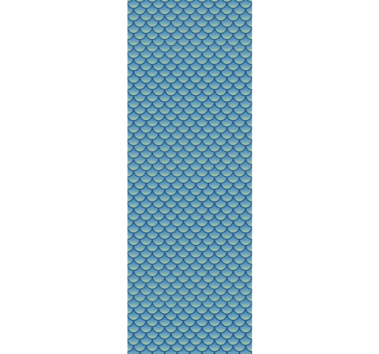 Fiskeskjellmønster tapet geometriske former - Tenstickers