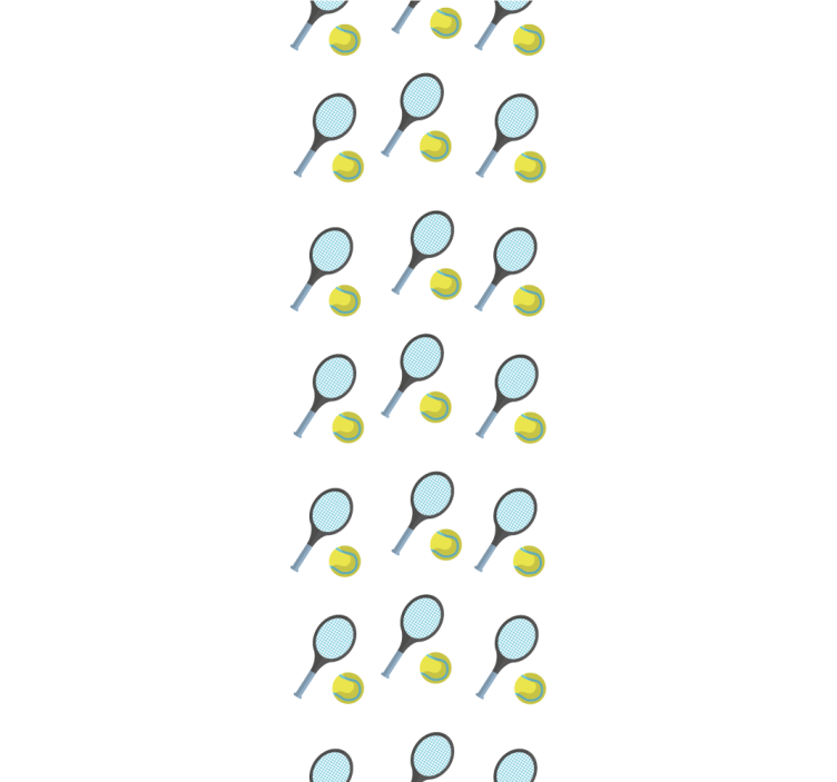 Tennisracketer og baller tapet tilpasset - Tenstickers