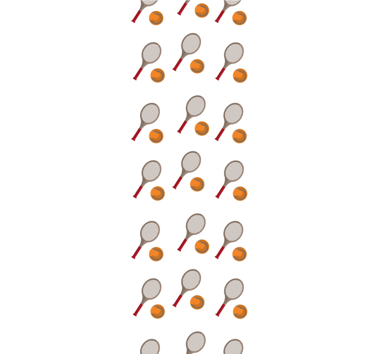 Tennis inspirert tapet tilpasset - Tenstickers