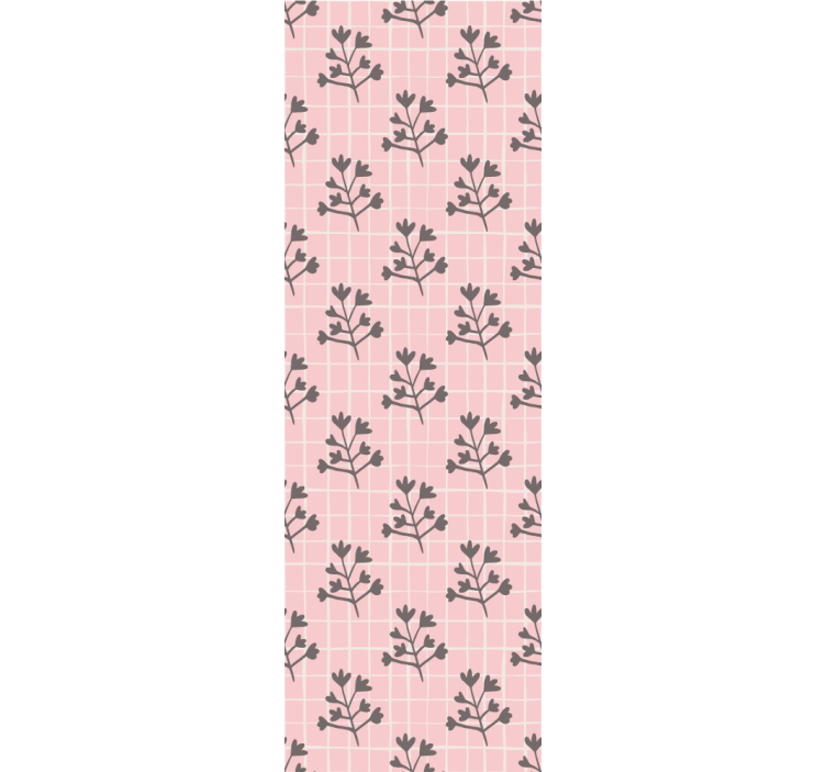 Rosa og grå trær tapeter trær - Tenstickers