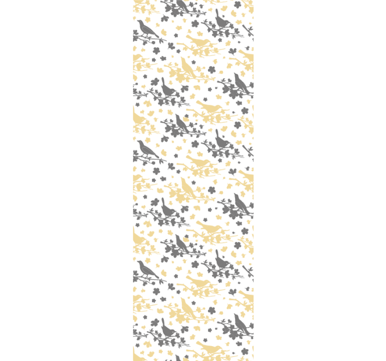 Fugle silhuett mønstre fugletapet - Tenstickers