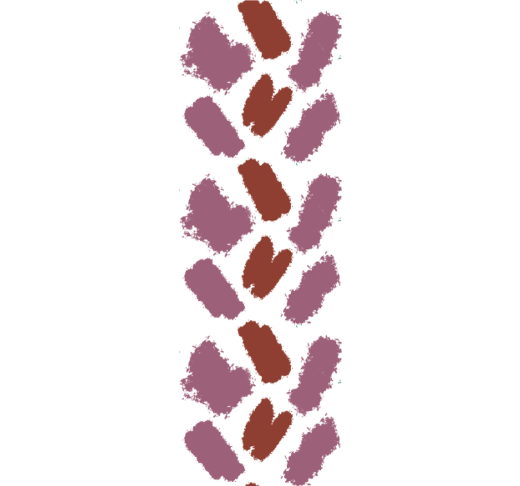 Brune penselstrøk tapet abstrakt - Tenstickers