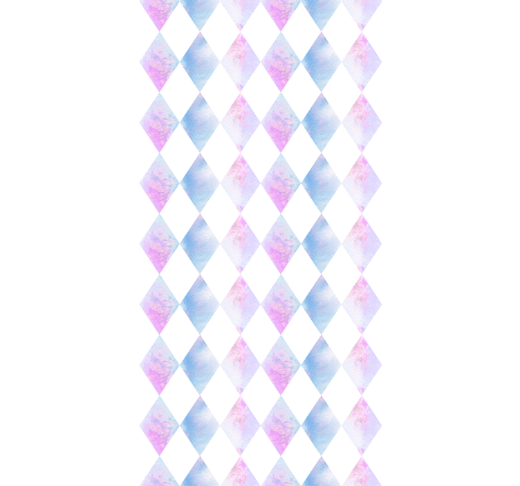 Geometrisk harlekin tapet firkant - Tenstickers