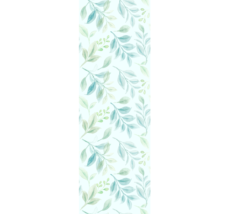 Elegant bladverk tapet grønne blader - Tenstickers