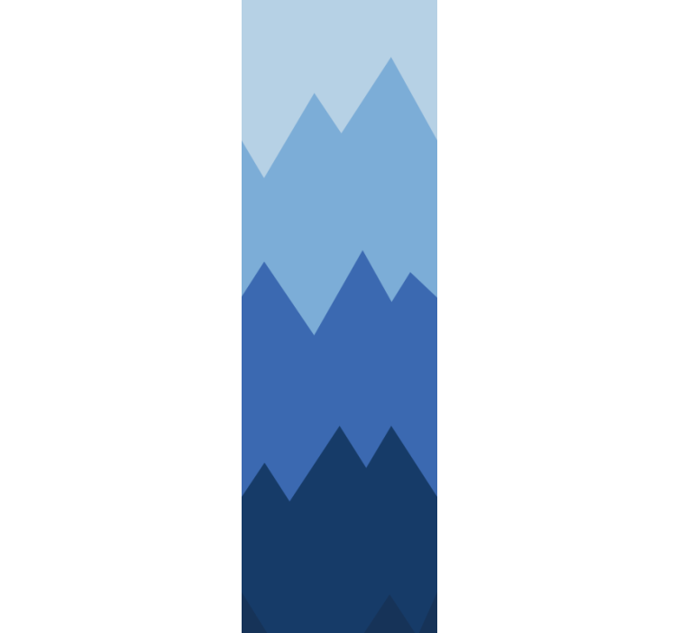 Fjelltoppmønster tapet geometriske former - Tenstickers