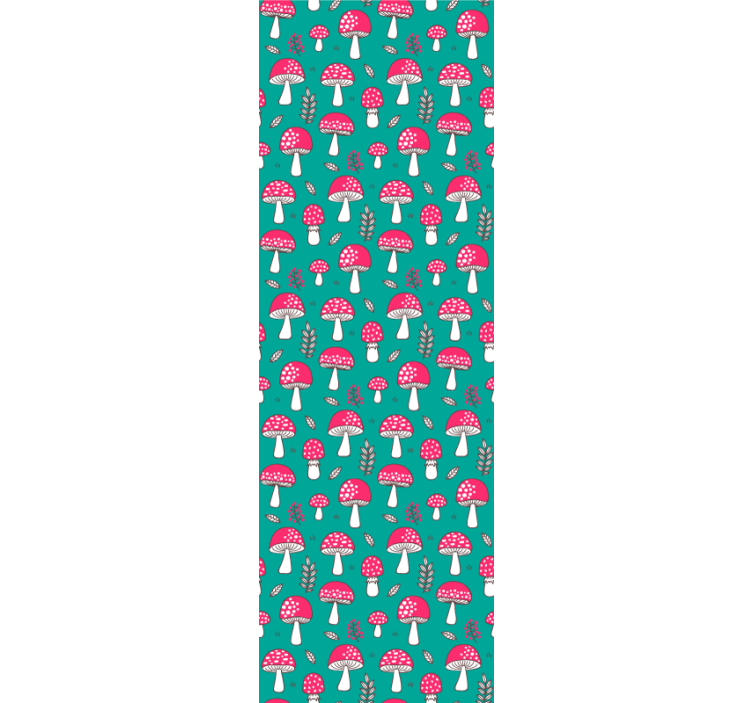 Skogsoppmønster tapet natur - Tenstickers