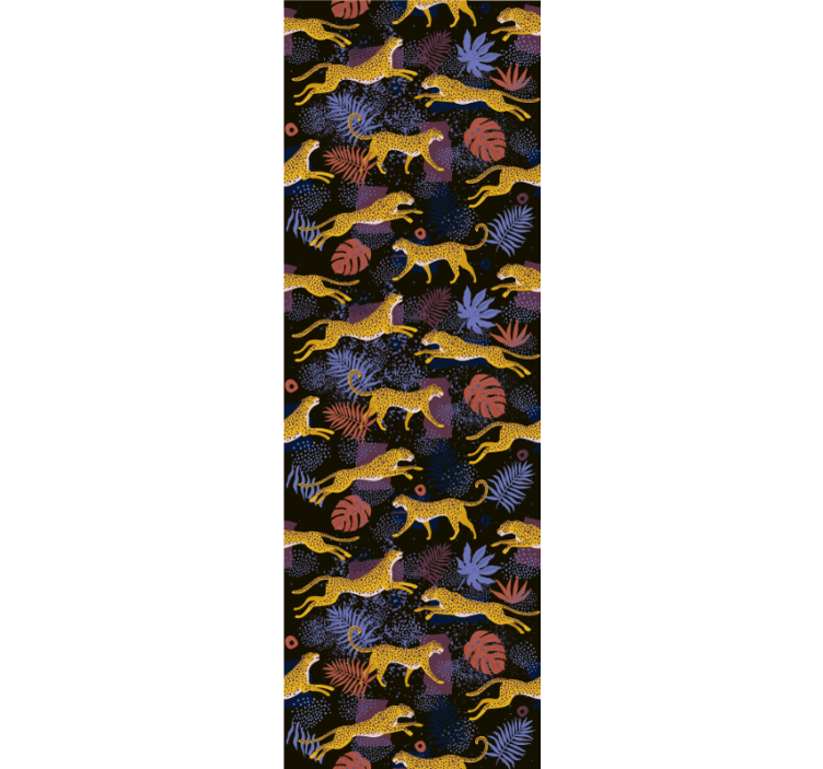 Jungel fauna mosaikk tapet dyr - Tenstickers