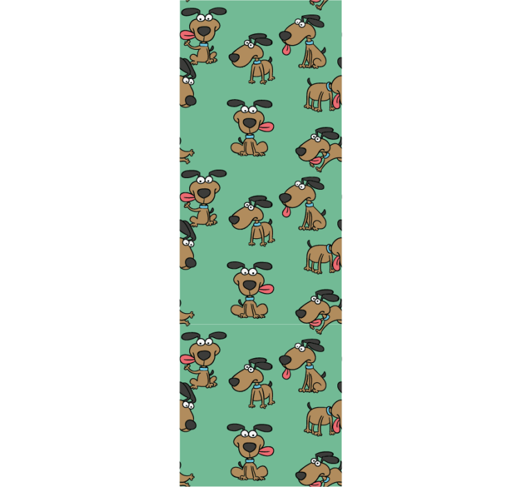 Canine tegneserie moro hund tapet - Tenstickers