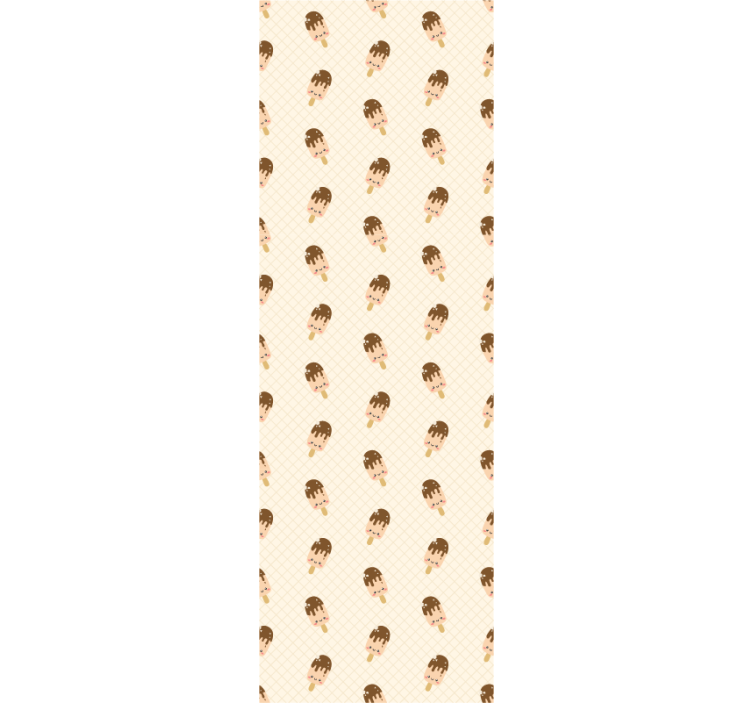 Søte babyer iskrem med ansikt tapet moderne - Tenstickers