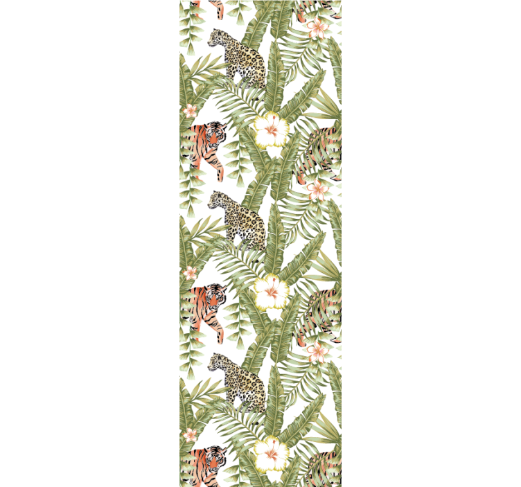 Tropisk jungelfauna tapet dyr - Tenstickers