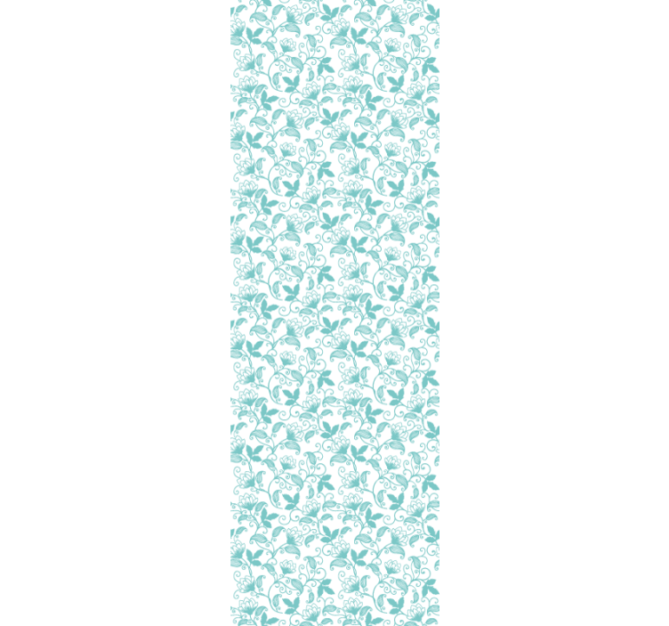 Utsmykkede ruller tapet grønne blader - Tenstickers