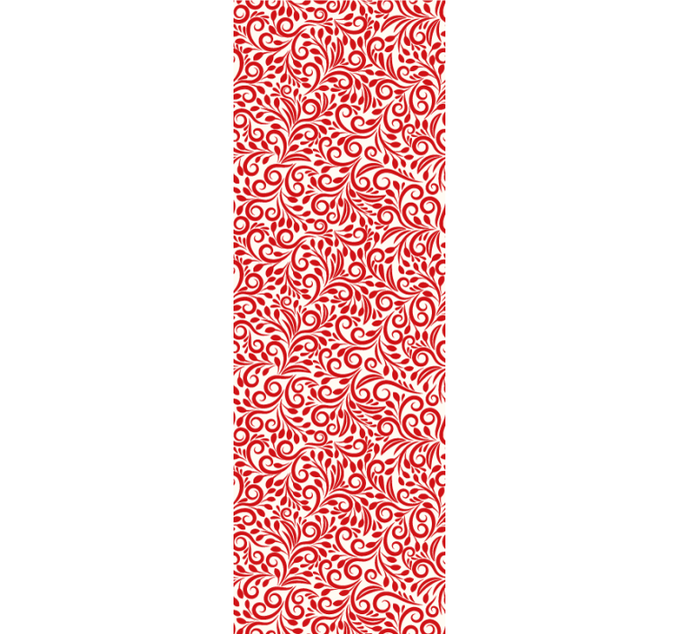 Dekorative virvler tapet blomste - Tenstickers