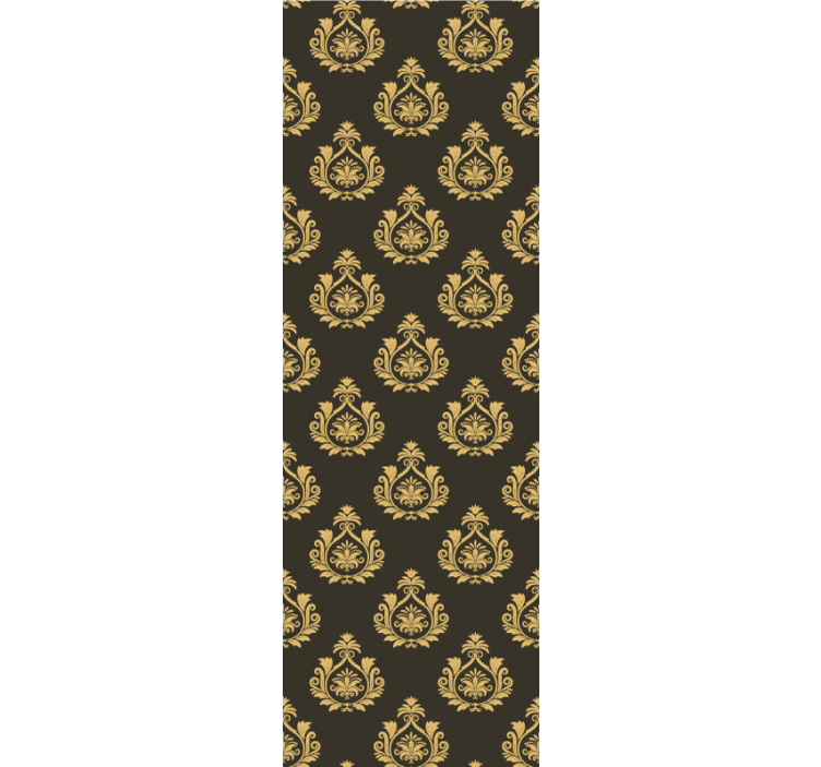 Utsmykket bladmotiv tapet barokk - Tenstickers