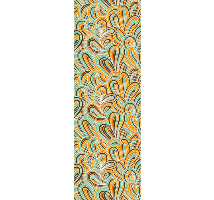 Virvlende motiv tapet abstrakt - Tenstickers