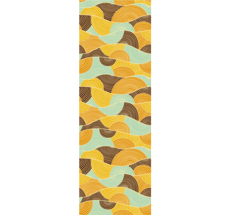 Geometriske bølger tapet geometriske former - Tenstickers